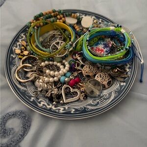 Mystery Earthy Mixed Jewelry Jar